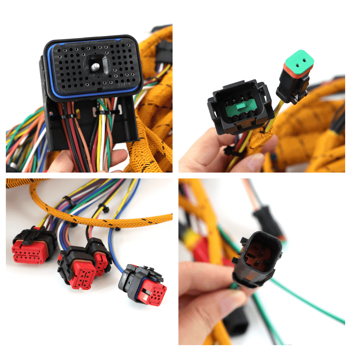 Arnés de cableado externo 366-9320 3669320 para excavadora Caterpillar CAT 329D 329D - Detalle del enchufe