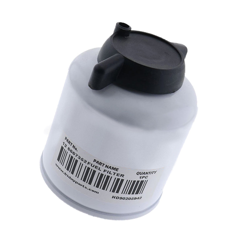 Filter Fuel With Separator 12 6667352 for Bobcat Excavator E08 E10 E14 E16 E25 E26 - Sinocmp