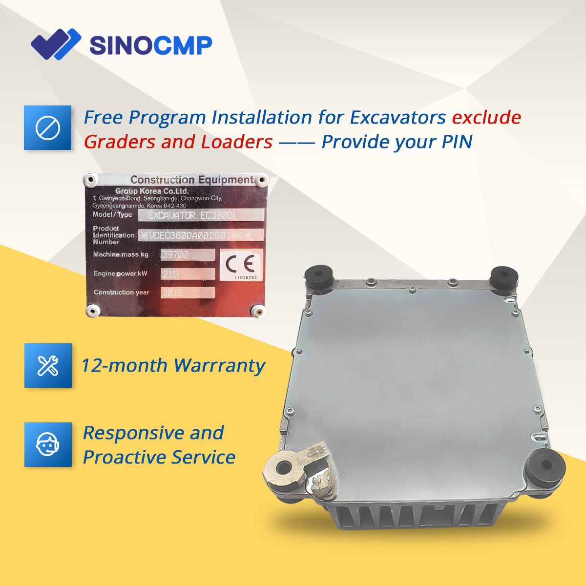 Free Program Installation of Volvo ECU Controller 60100002 20577135 - Sinocmp