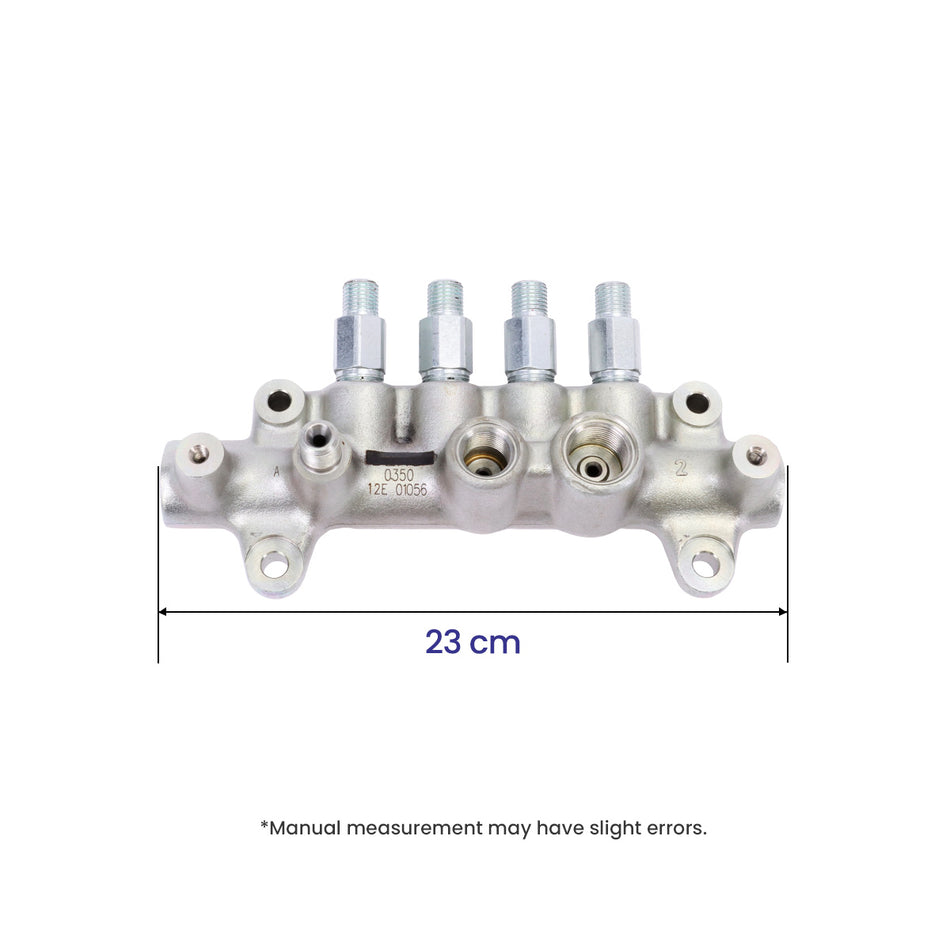 Fuel Common Rail 095440-0350 8-97306063-0 - Dimension