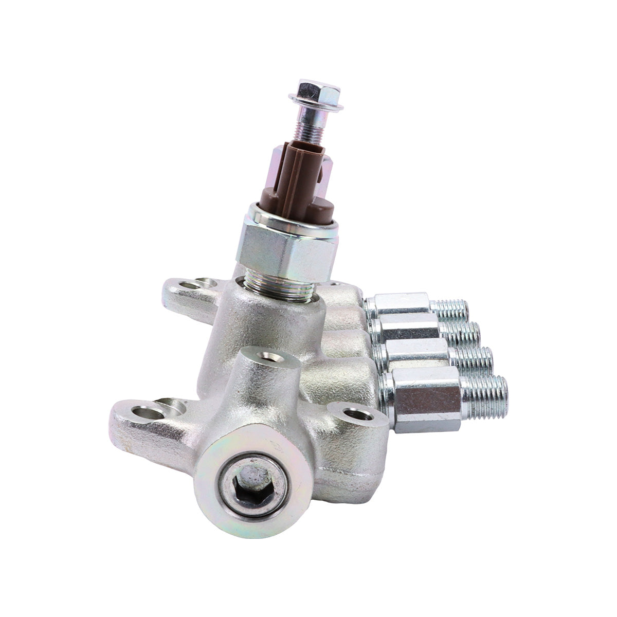 Side View of Fuel Common Rail 095440-0350 8-97306063-0 for Isuzu 4HK1 Engine Hitachi Excavator ZX200-3