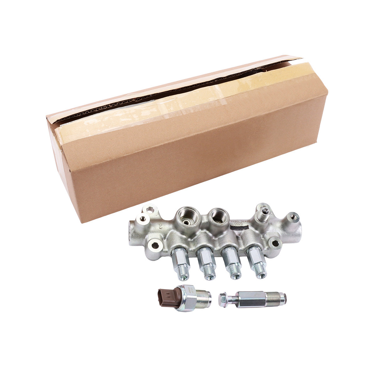 Fuel Common Rail 095440-0350 8-97306063-0 for Isuzu 4HK1 Engine Hitachi Excavator ZX200-3 - Sinocmp Package