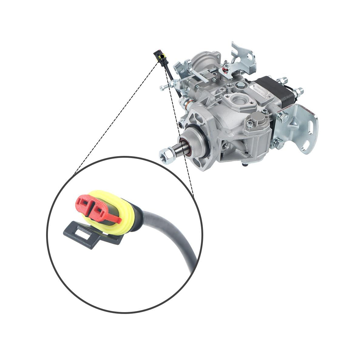 Fuel Injection Pump 104640-8141 104740-8141 for Mitsubishi Pajero 2.5 TD - Plug Detail