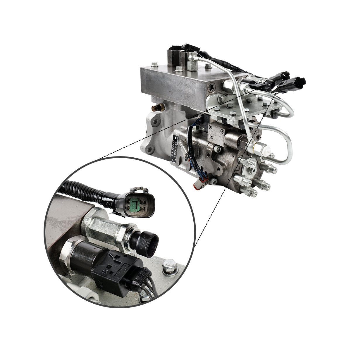 Fuel Injection Pump 4076442 for Cummins 8.3L ISC and 8.9L ISL Diesel Engine - Plug