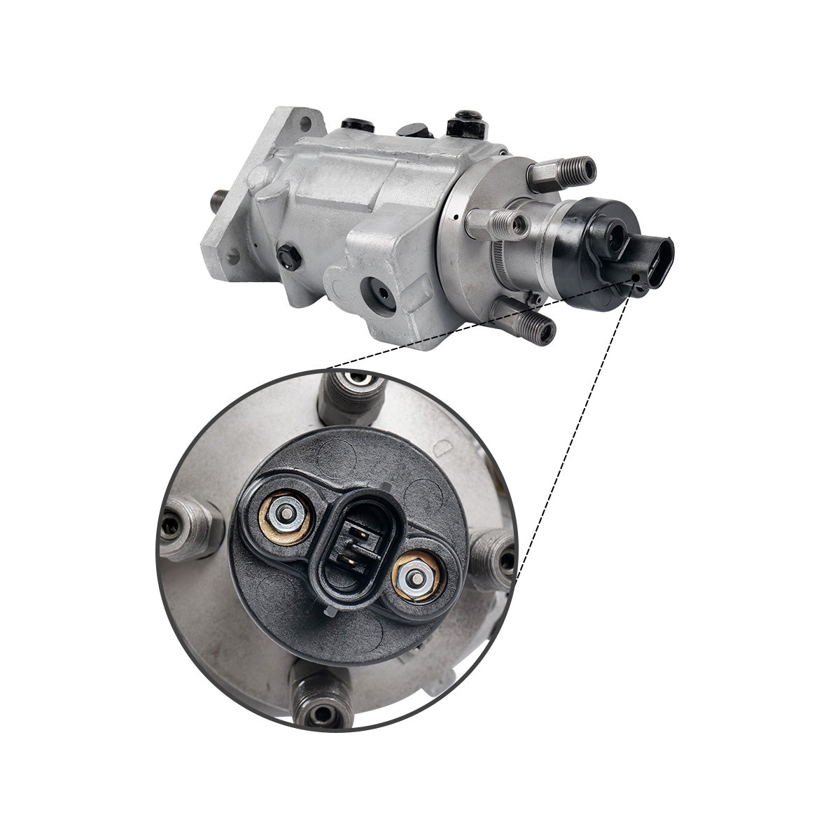 Fuel Injection Pump DE2435-6322 for John Deere 4045T 4045D 300 Engine - Plug Detail