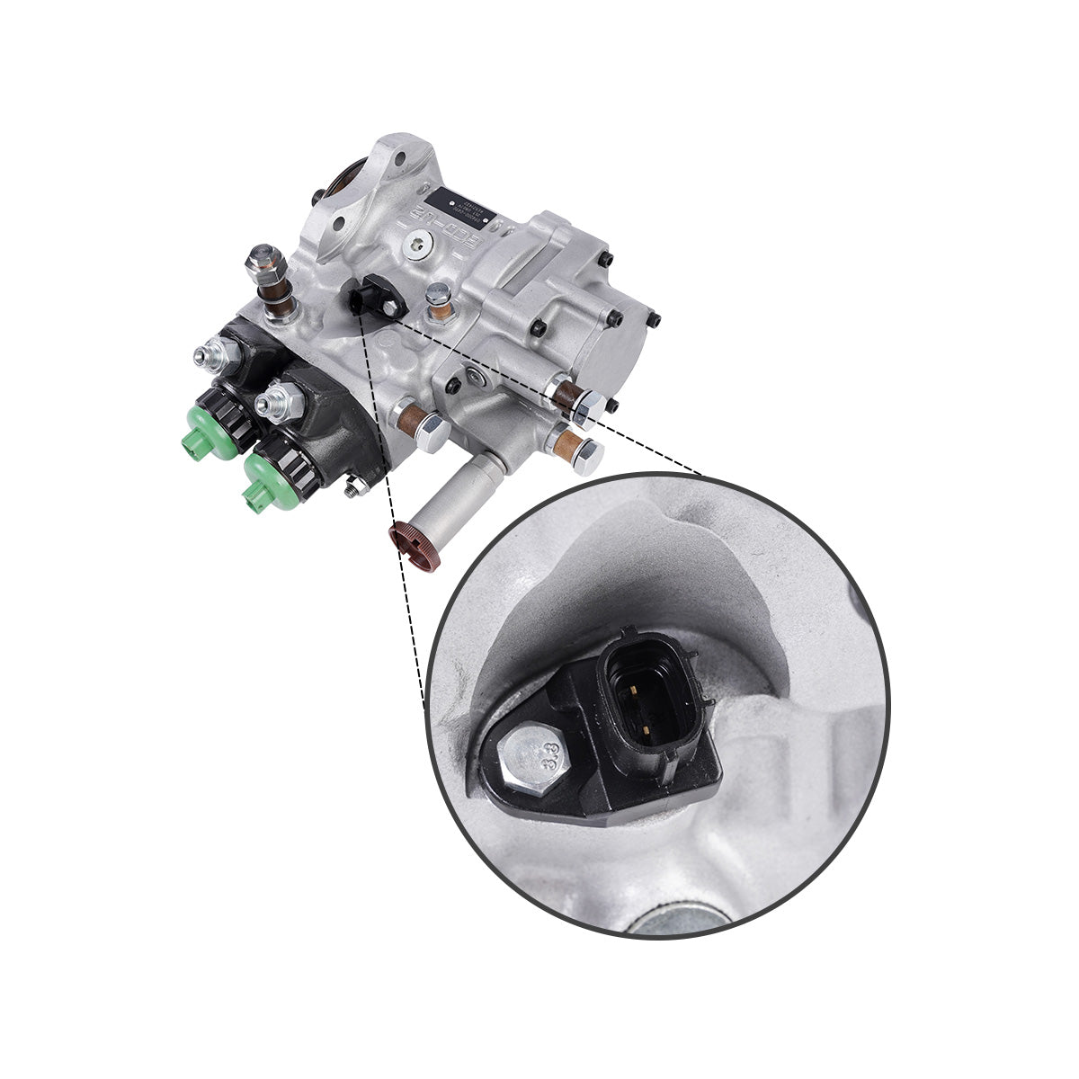Fuel Injection Pump RE521422 094000-0490 for John Deere Tractor 7720 7820 7920 8120 8220 8320 - Plug Detail