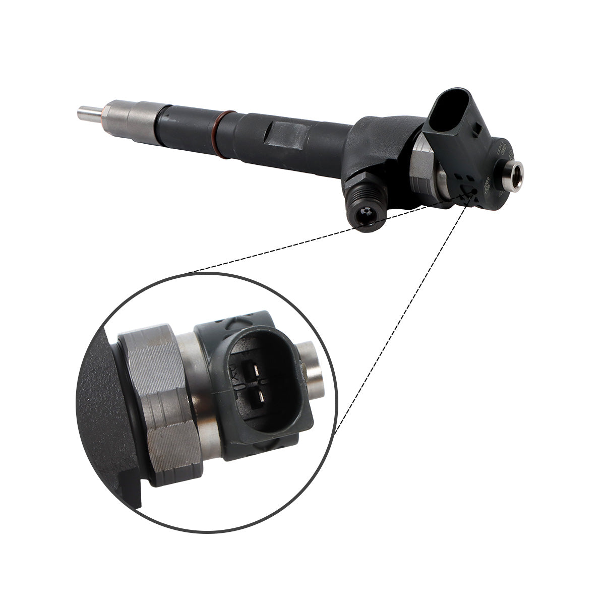 Fuel Injector 03L130277J 03L130277Q 0445110369 for VW Audi 2.0 Engine - Detail