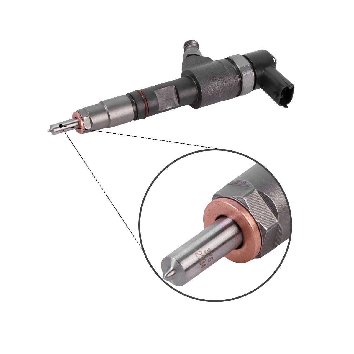 Fuel Injector 0445110777 1J801-53052 for Kubota V1803 V2403 Engine - Sinocmp