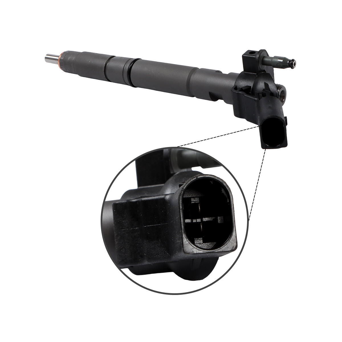 Fuel Injector 0445116040 for Audi A4 A5 A6 Q5 3.0 TDi Diesel Engine - Plug