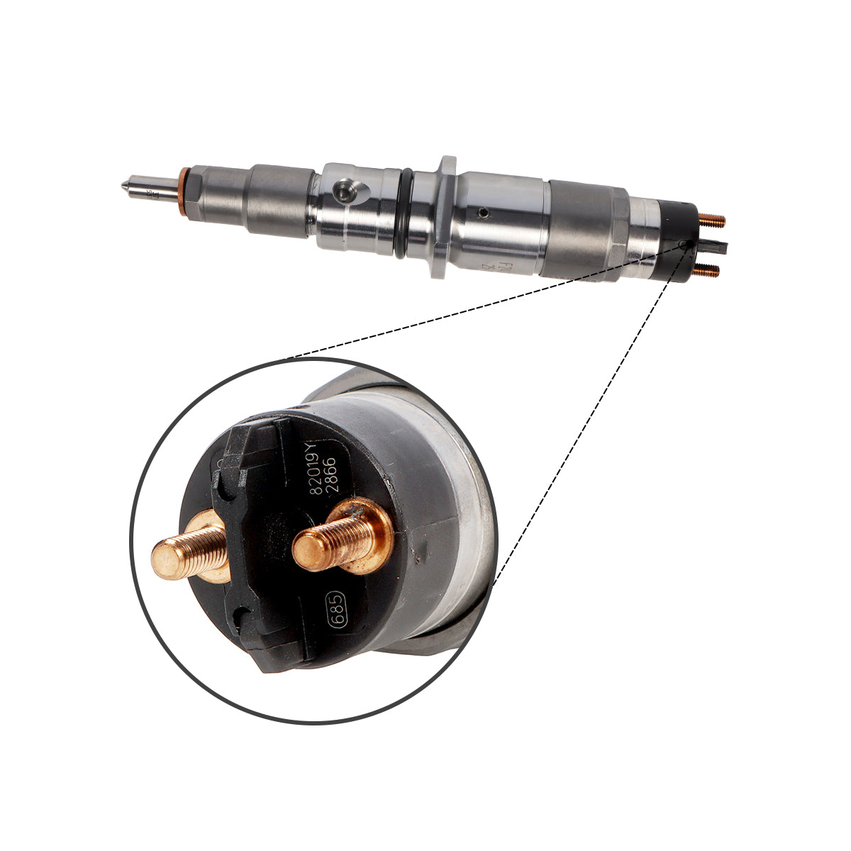 Fuel Injector 0445120250 for Cummins DAF CF65 LF45 LF55