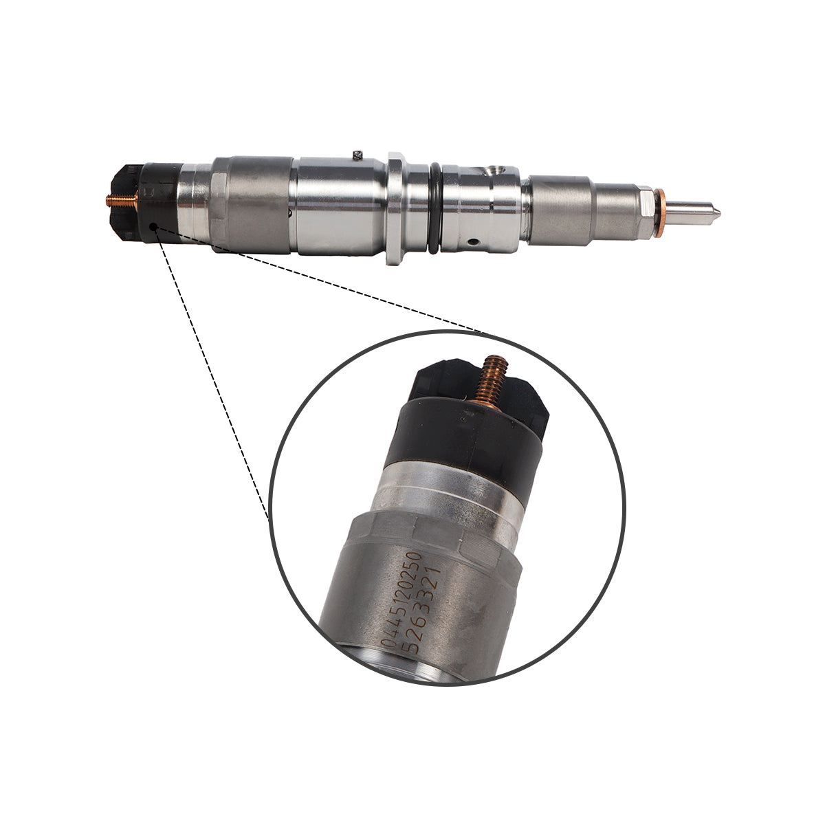 Fuel Injector 0445120250 for Cummins DAF CF65 LF45 LF55 GR165 GR184 - Sinocmp