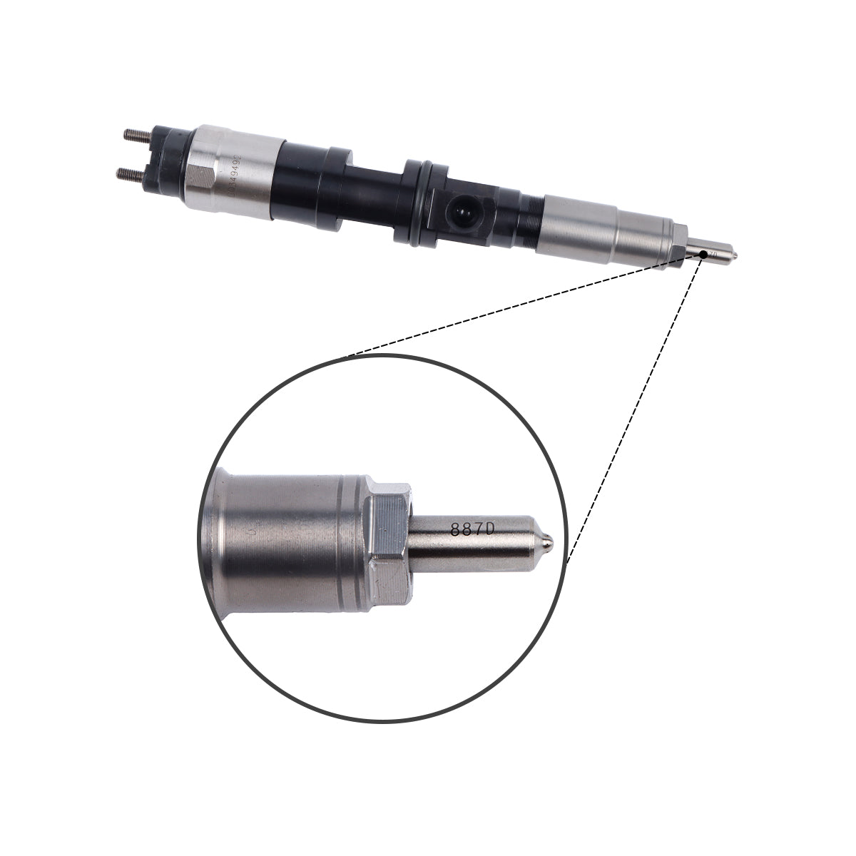 095000-6490 DZ100217 Fuel Injector for John Deere 7430 6068T D7430 Engine - Sinocmp