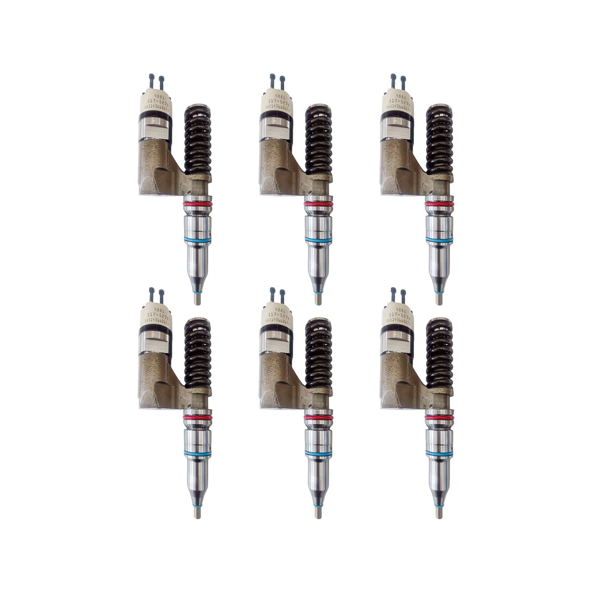 6PCS Fuel Injector 153-7923 10R-9595 for Caterpillar CAT C12 3176B Engine