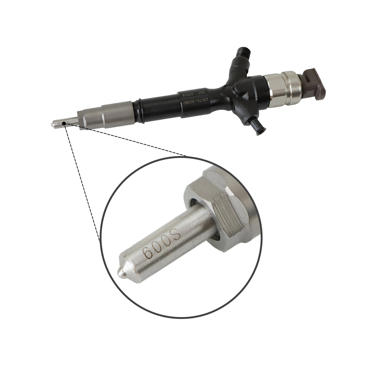 Fuel Injector 295050-0070 23670-30380 for Toyota 1KD 1KD-FTV Engine - Detail