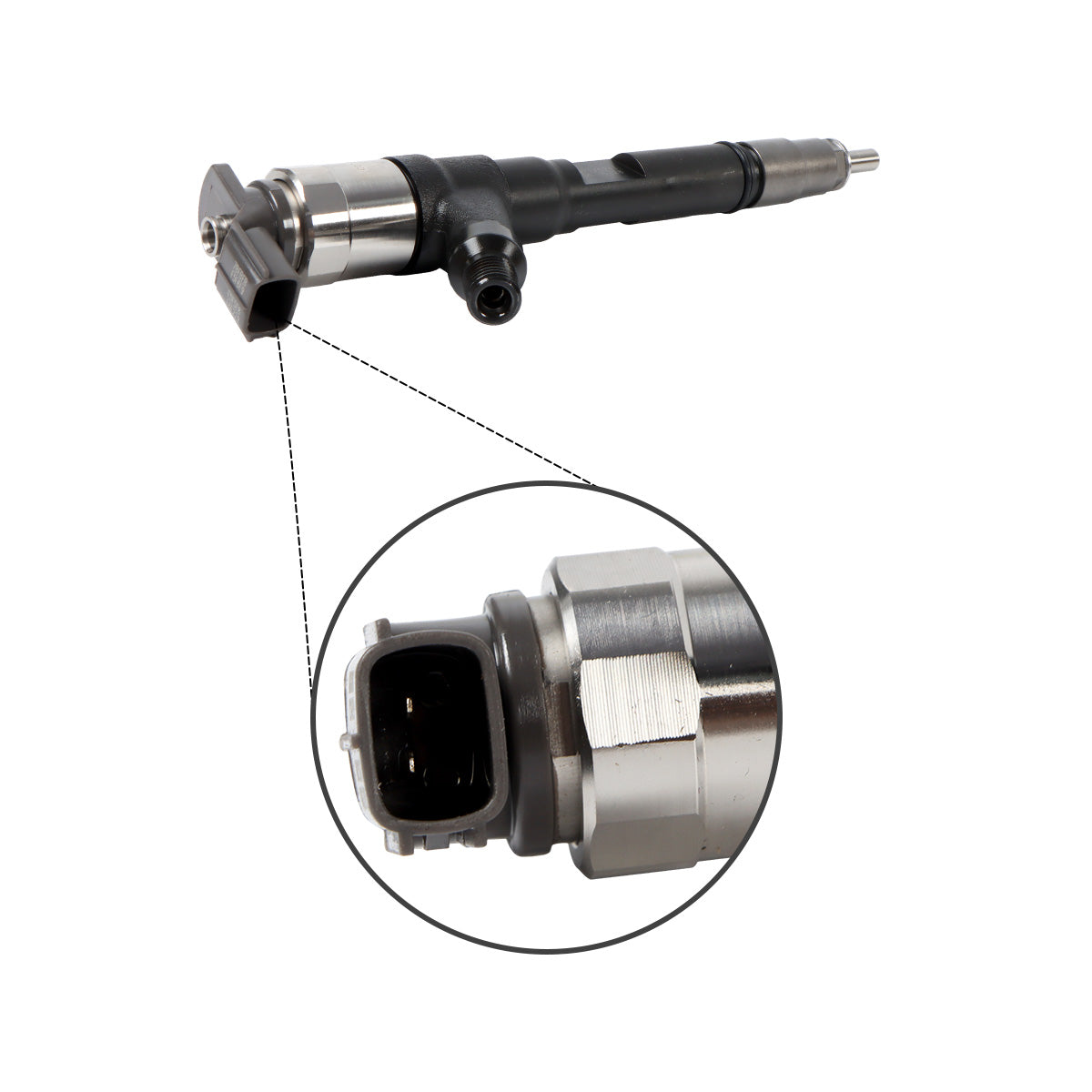 Injecteur de carburant 295050-0971 pour pelle Isuzu 4LE2, moteur Kobelco 75SR 75SR ACERA, détail du bouchon