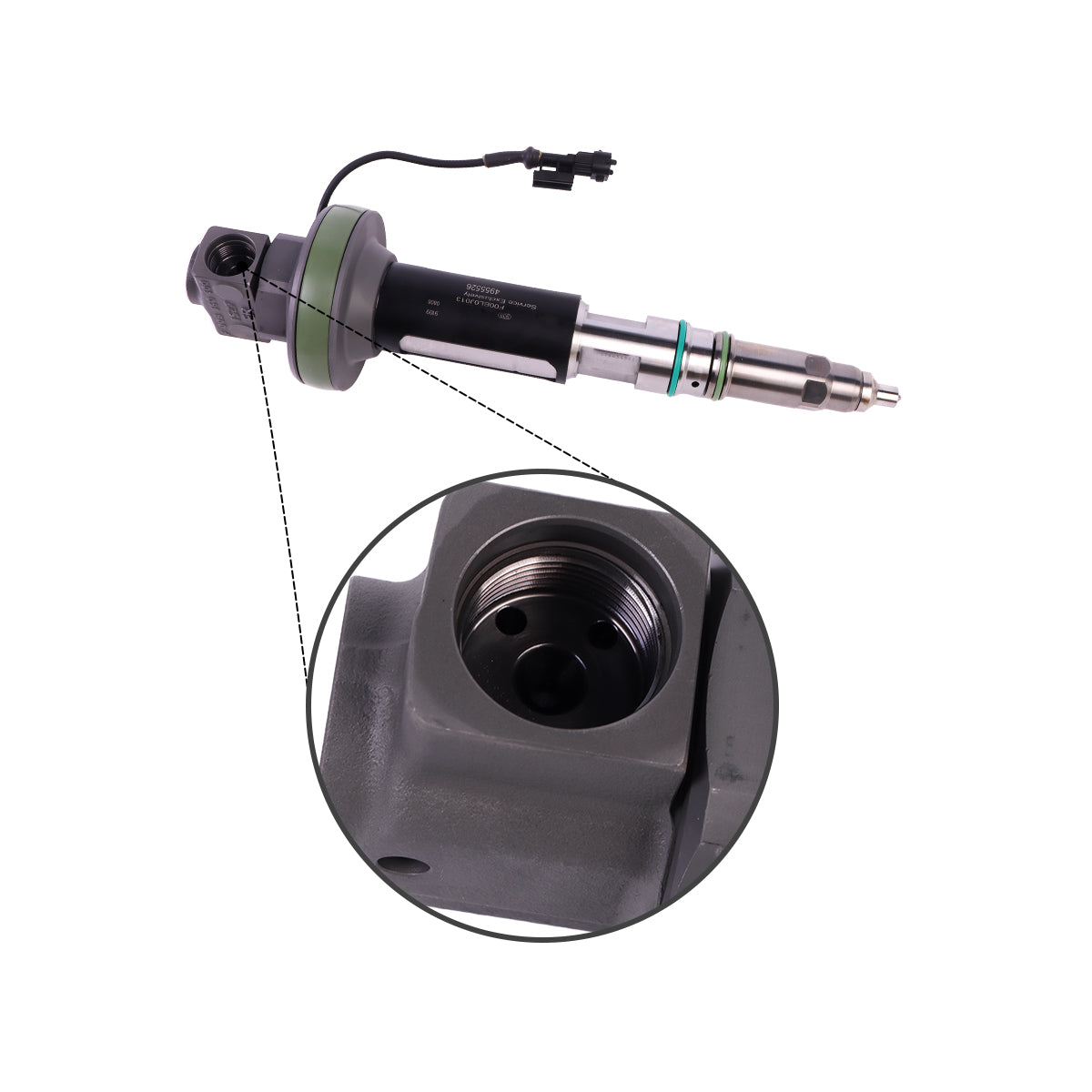 Inyector de combustible 4955526 para motor Cummins QSK50 QSK38 QSK19 KTA19 K19 - Detalle