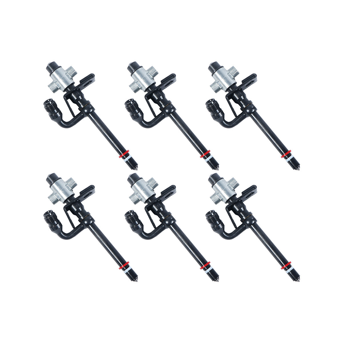 6PCS Fuel Injector RE531436 for John Deere 6020 6120 6220 6320 6420 6520 6620 6120L Tractor