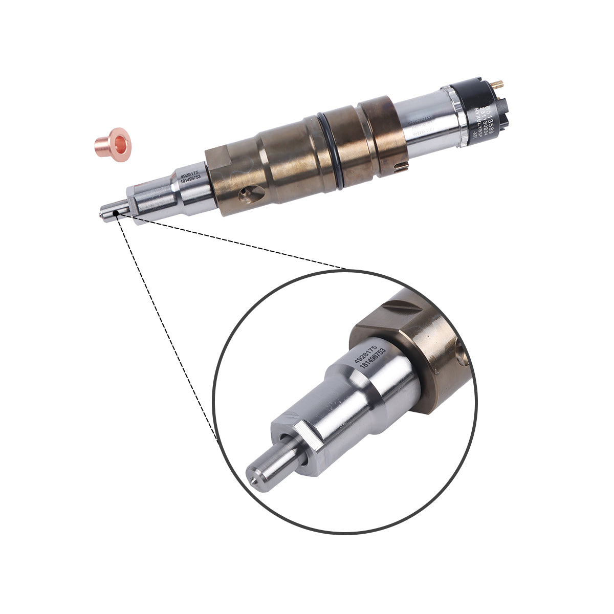 X15 Injector Fuel Injector with Tube 6513589 6513589PX for Cummins ISX X15 Engine ...