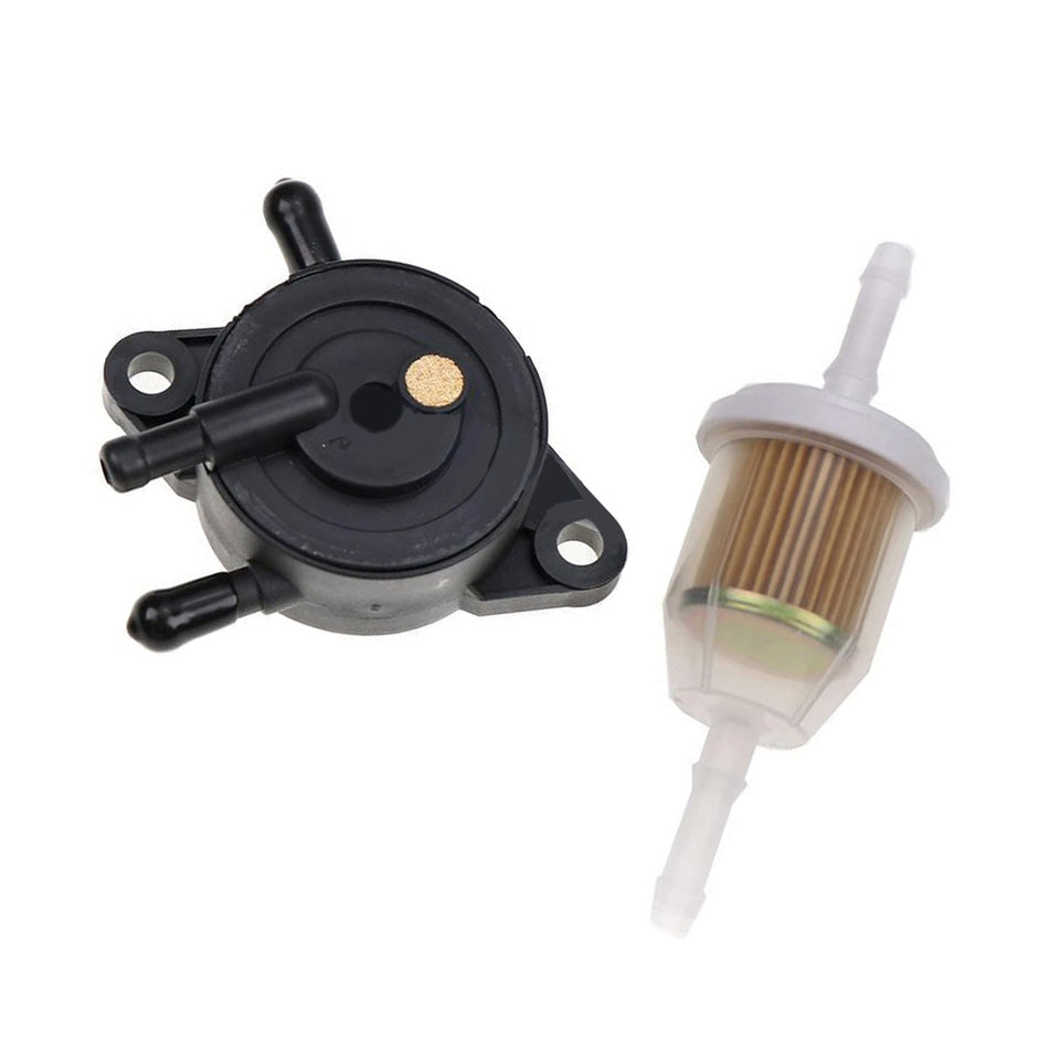 Fuel Pump with Filter 198756 24 393 04-S 24 393 16-S for Kohler Engine CH17-CH25 CV17-CV25 Miller Welder Bobcat 225 250 275 302 - Sinocmp