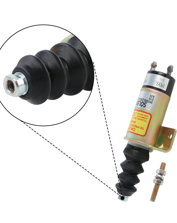 Válvula solenoide de apagado de combustible 12V 1502-12C2U1B2 103007AA para Woodward