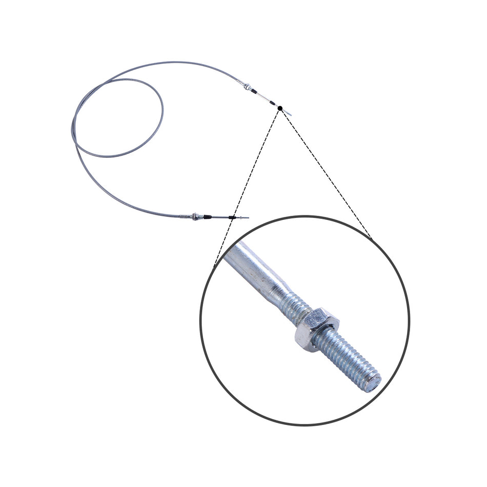 Cabo de controle do motor do acelerador de combustível 3.2M/126Inch para escavadeira Komatsu PC200-5 - Detalhe