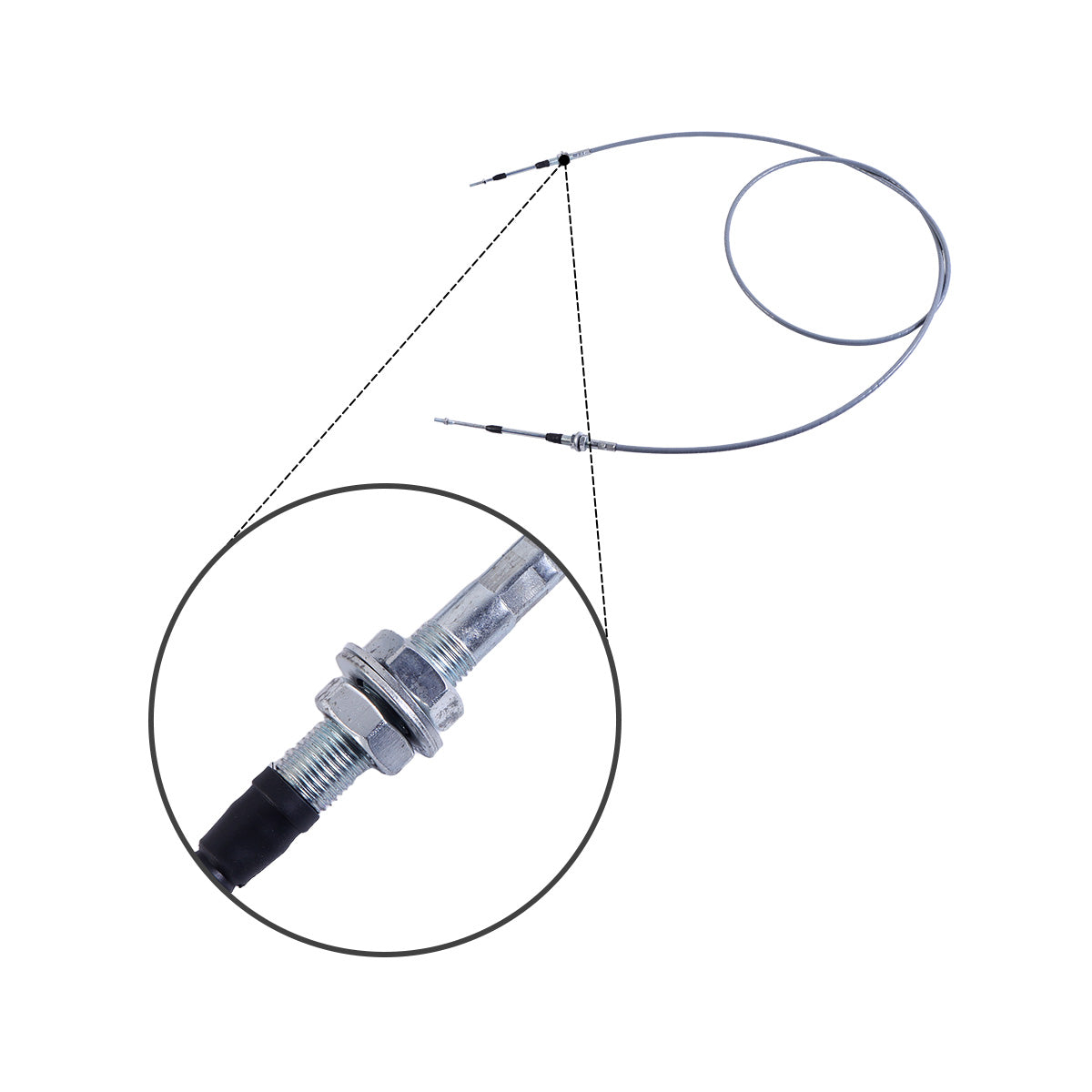 Fuel Throttle Motor Control Cable 3.2M/126Inch for Komatsu Excavator PC200-5 - Sinocmp
