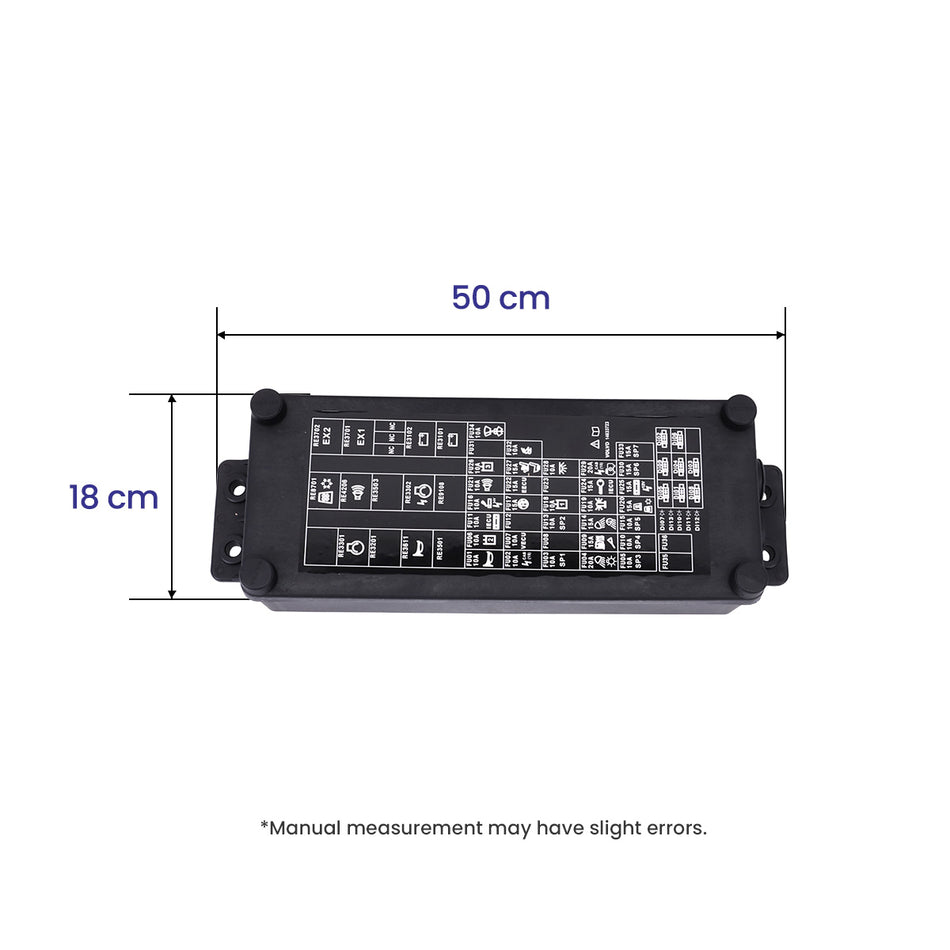 Fuse Box Assembly 14606679 VOE14606679 for Volvo EC140D Excavator - Fuse Box Dimension