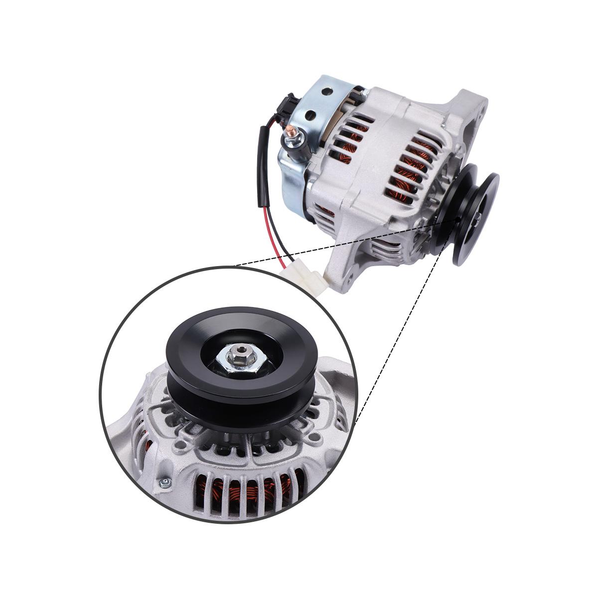 Generator 135-4278 12V 55A 1Groove for Yanmar Engine 3TNV80FT Exmark Toro Mower 72027 72028 72029 - Detail