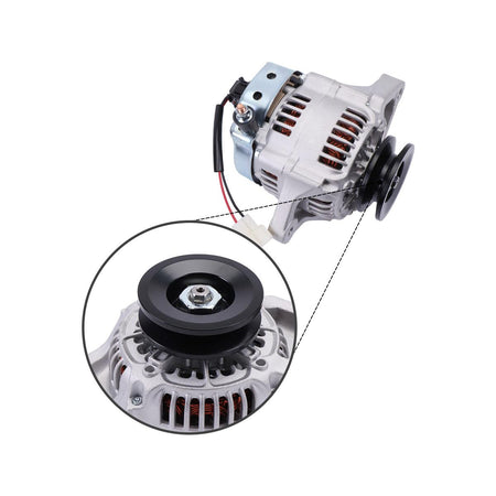 Generator 135-4278 12V 55A 1Groove for Yanmar Engine 3TNV80FT Exmark Toro Mower 72027 72028 72029 - Detail