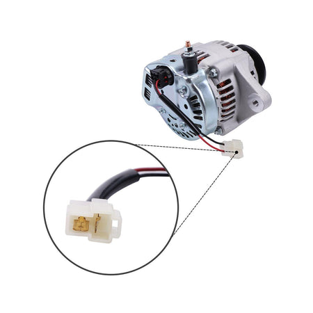 Generator 135-4278 12V 55A 1Groove for Yanmar Engine 3TNV80FT Exmark Toro Mower 72027 72028 72029 - Plug Detail