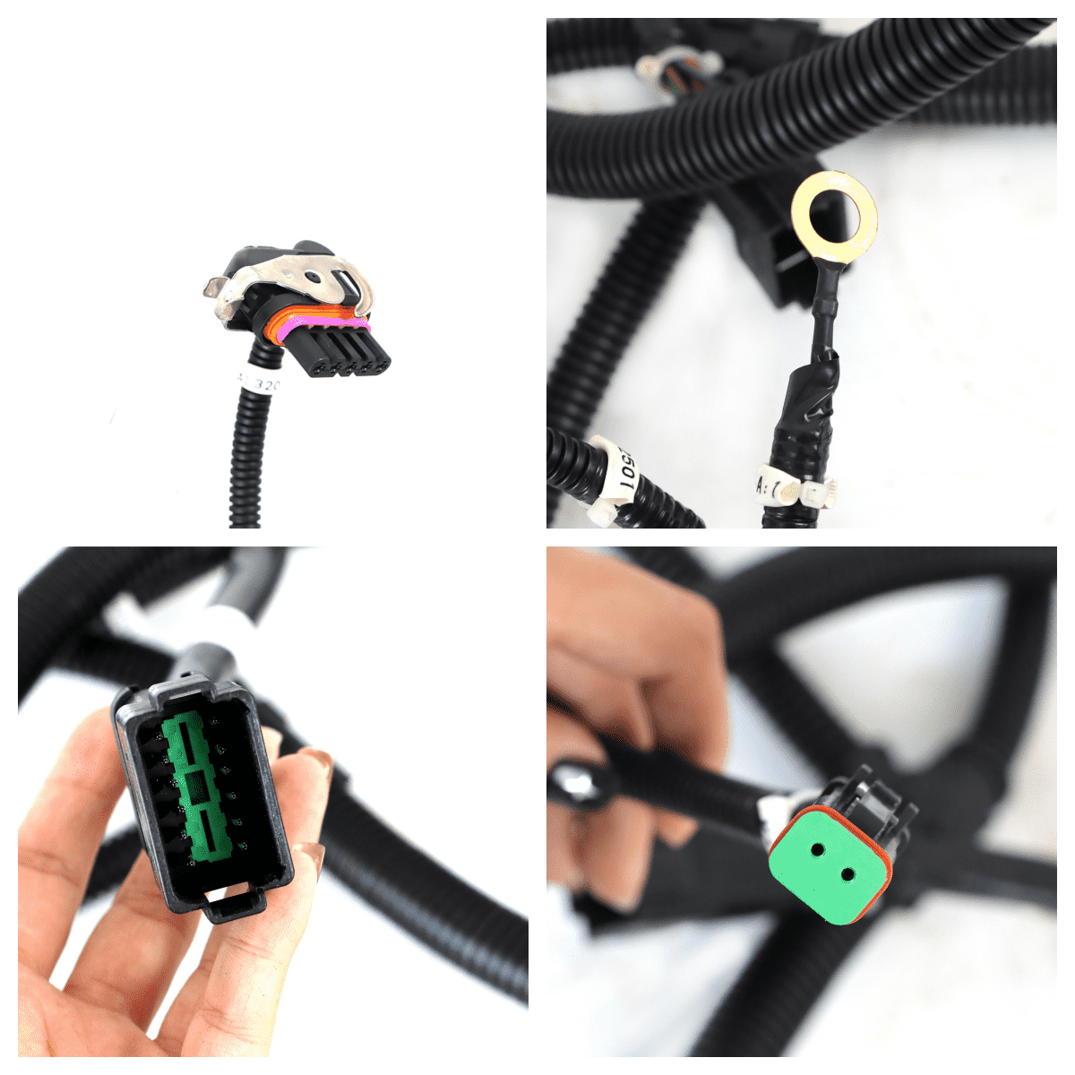 Generator Wiring Harness 14644021 VOE14644021 for Volvo EC200B EC210B Excavator - Plug Detail