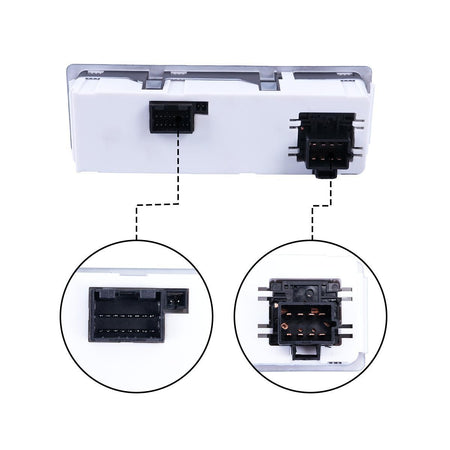 HVAC Control Panel A/C Heater Climate Control Module Q21-6012 for Peterbilt 325 330 335 337 348 - Plug Detail