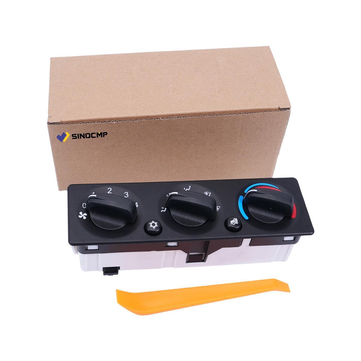 HVAC Control Panel A/C Heater Climate Control Module Q21-6012 for Peterbilt 325 330 335 337 348 - Sinocmp Package