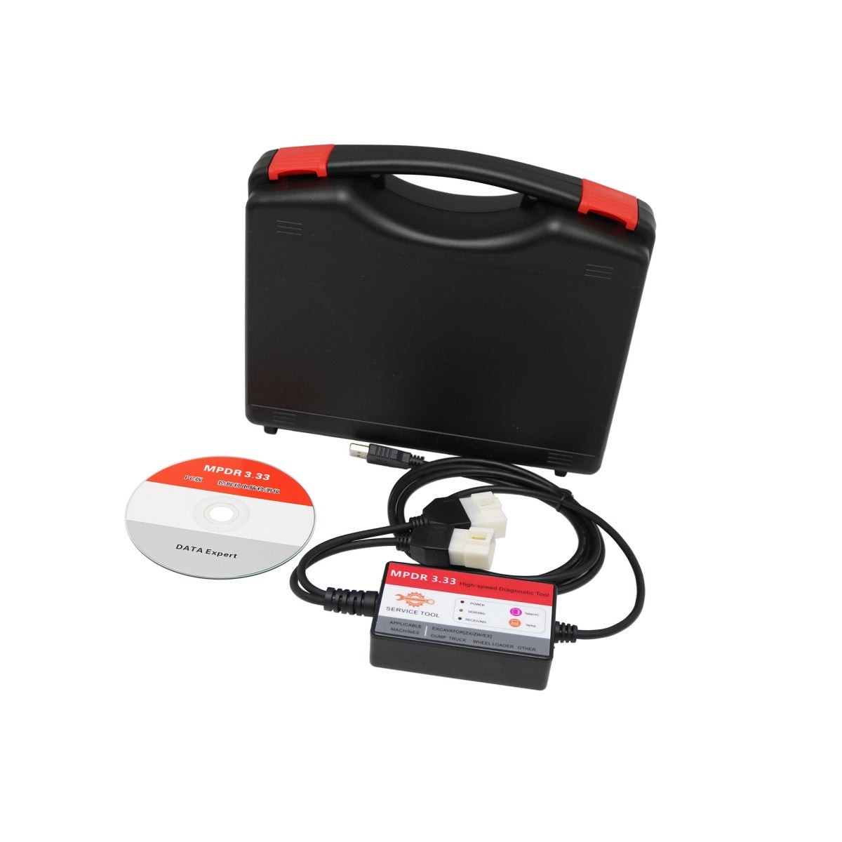 Outil de scanner de diagnostic robuste MPDR3.33 pour chargeur sur pneus de camion d'excavatrice Hitachi - Sinocmp