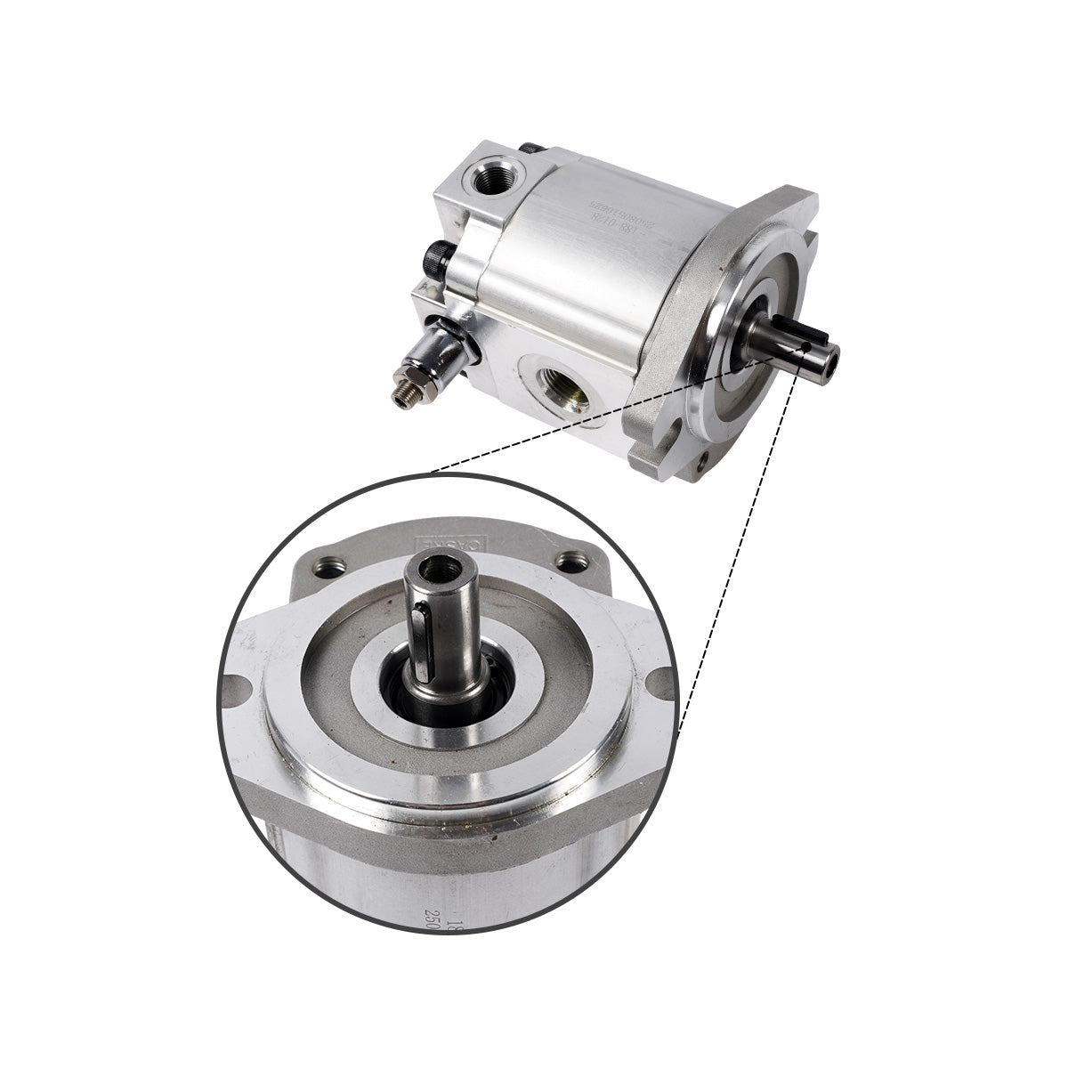 Hydraulic Fan Motor 188-0128 1880128 for Caterpillar CAT Engine 3034 Loader 216 228 - Sinocmp