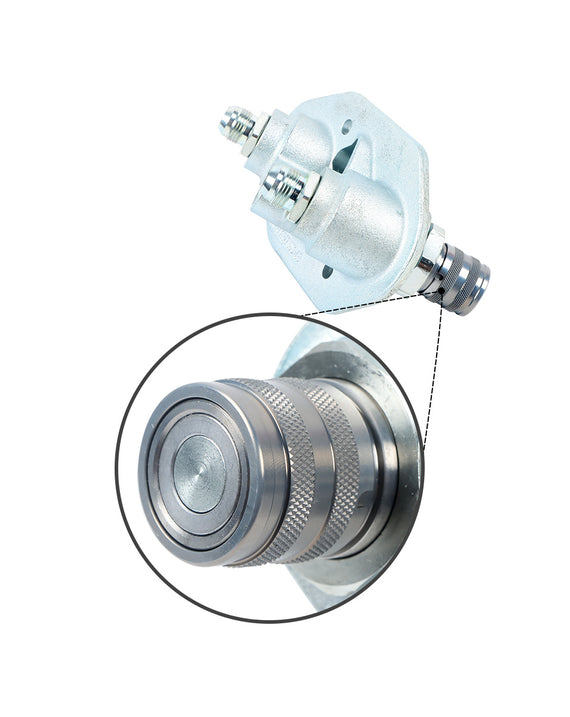 Hydraulische Flat-Face-Schnellkupplungsblockbaugruppe 7246784 für Bobcat-Lader TL360 TL470
