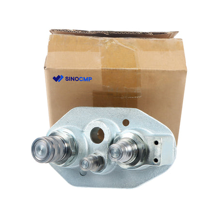 Hydraulic Flat Face Quick Coupler Block Assembly 7246784 for Bobcat Loader TL360 TL470 - Package