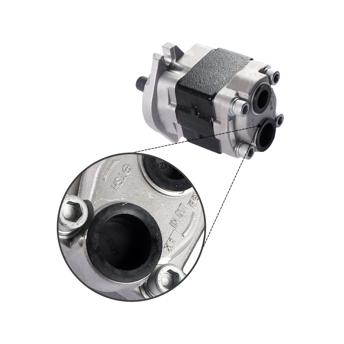 Hydraulic Gear Pump 67120-26650-71 for Toyota 4Y 1DZ Engine 8FG20 8FG23 8FG25 Forklift - Sinocmp