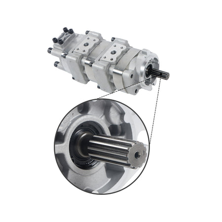 Hydraulic Gear Pump 705-41-03010 for Komatsu Excavator PC40-6 PC40-7 PC50UU-2 - Pump Detail