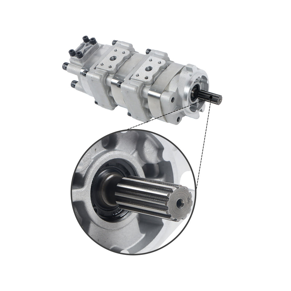 Hydraulic Gear Pump 705-41-03010 for Komatsu Excavator PC40-6 PC40-7 PC50UU-2 - Pump Detail