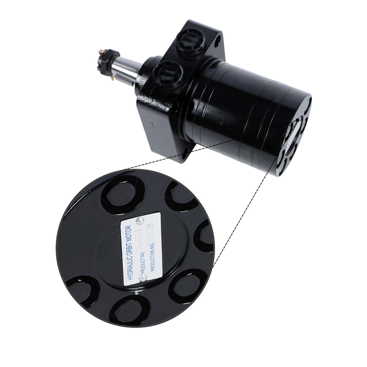 Hydraulic Motor 114-0549 for Exmark Parker - Detail 