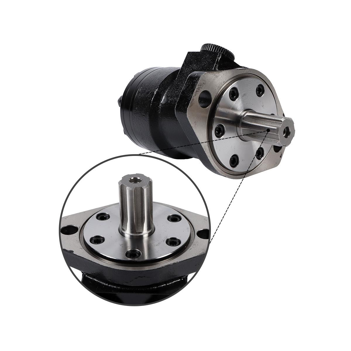 Motor Hidráulico 158-1552-001 1581552001 para Eaton Char-Lynn Série T - Detalhe