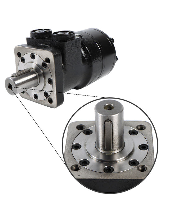 Moteur hydraulique CM044P pour les produits acheteurs, type de montage à 4 boulons, rainure de clavette d'arbre de 0,25