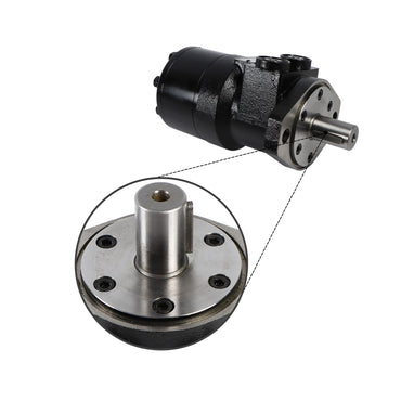 Hydraulikmotor CM072P für Käuferprodukte, 2-Schrauben-Montagetyp, 0,25-Zoll-Wellennut, 1/2-Zoll-NPT
