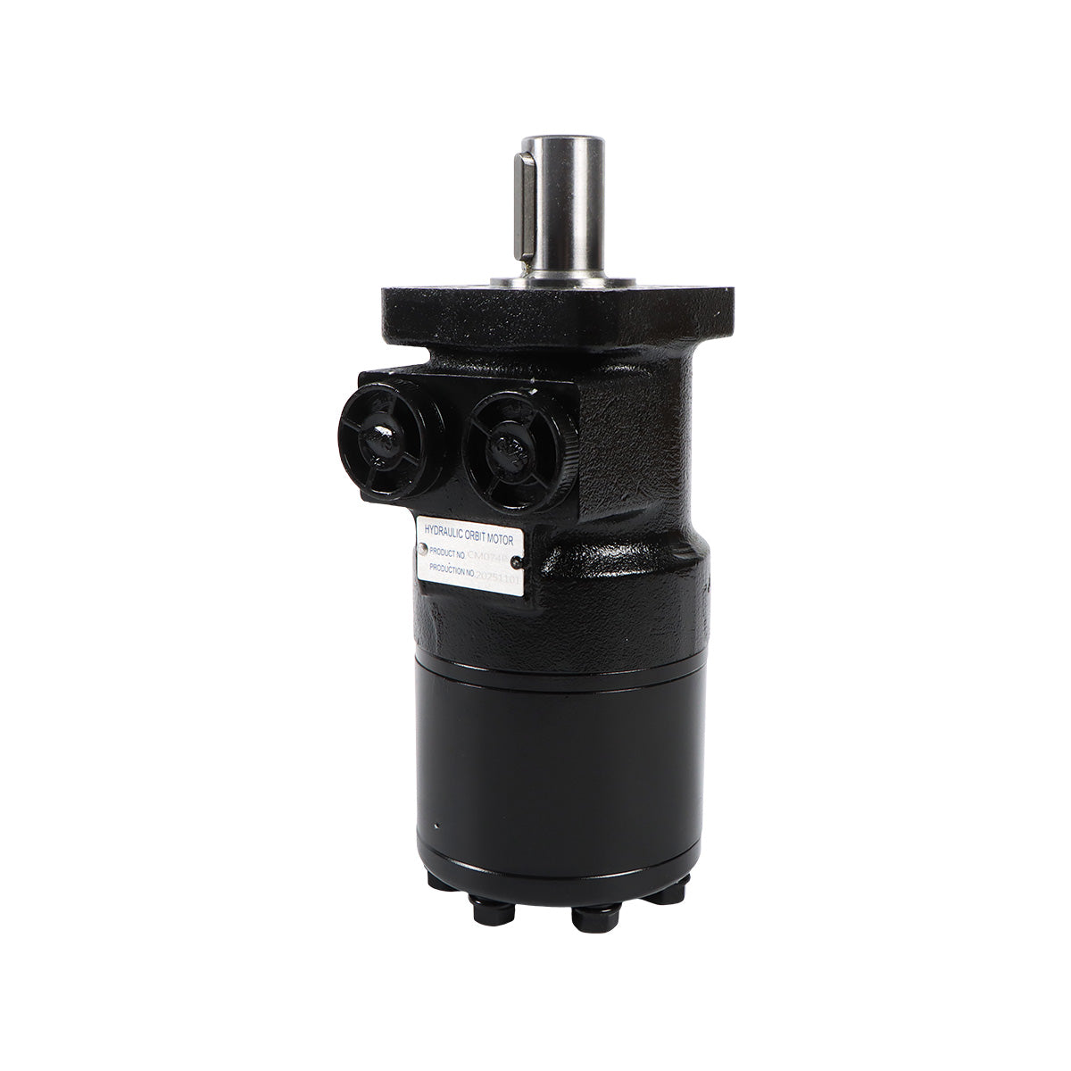 Hydraulic Motor CM074P for Buyers Products 4-Bolt Mount Type 0.25" Shaft Keyway 1/2" NPT - Sinocmp