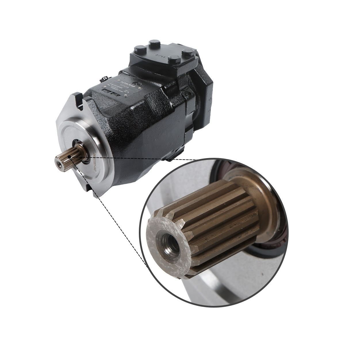 Hydraulic Piston Pump 15020156 VOE15020156 for Volvo Truck A35E A35EFS A40E A40EFS - Detail