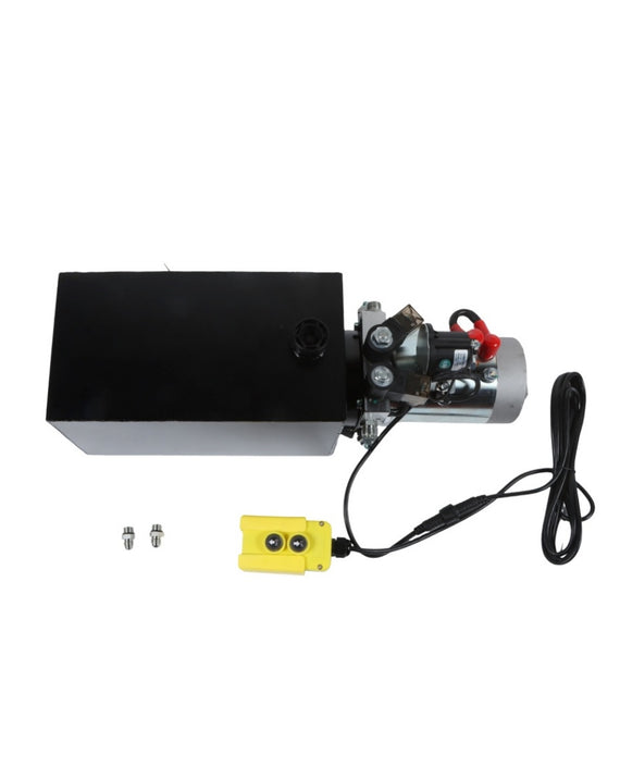 Unité de puissance hydraulique 10 litres à double effet DC 12 V pour remorque à benne basculante de levage de voiture