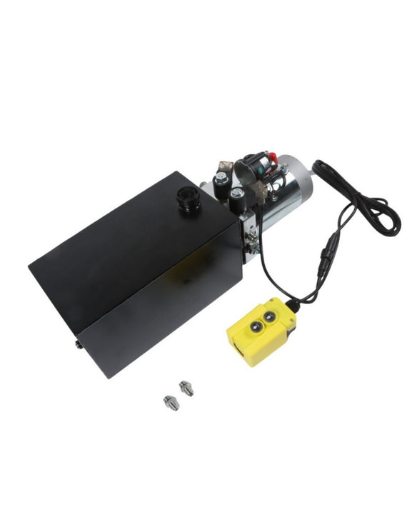 Unité de puissance hydraulique 10 litres à double effet DC 12 V pour remorque à benne basculante de levage de voiture