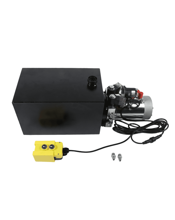Unité de puissance hydraulique 15 litres à double effet DC 12 V pour remorque à benne basculante de levage de voiture