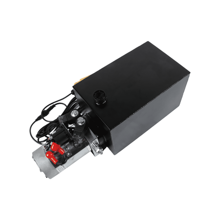 Hydraulic Power Unit 15 Quart Double Acting DC 12V for Car Lifting Dump Trailer